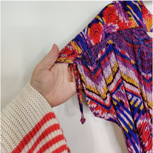 FREE PEOPLE Dream All Night Romper in Sky EUC sz S - Picture 9 of 10